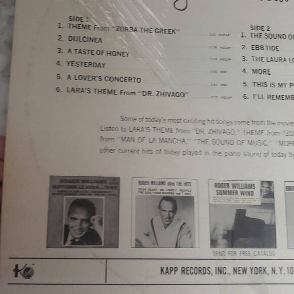 Roger Williams Vinyl Record - Picture 6 of 15